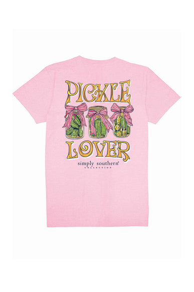 Simply Southern Plus Size Pickle Lover T-Shirt for Women in Fancy Candy