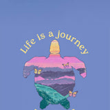 Simply Southern Plus Size Long Sleeve Life is a Journey Not A Race Turtle T-Shirt for Women in Vista