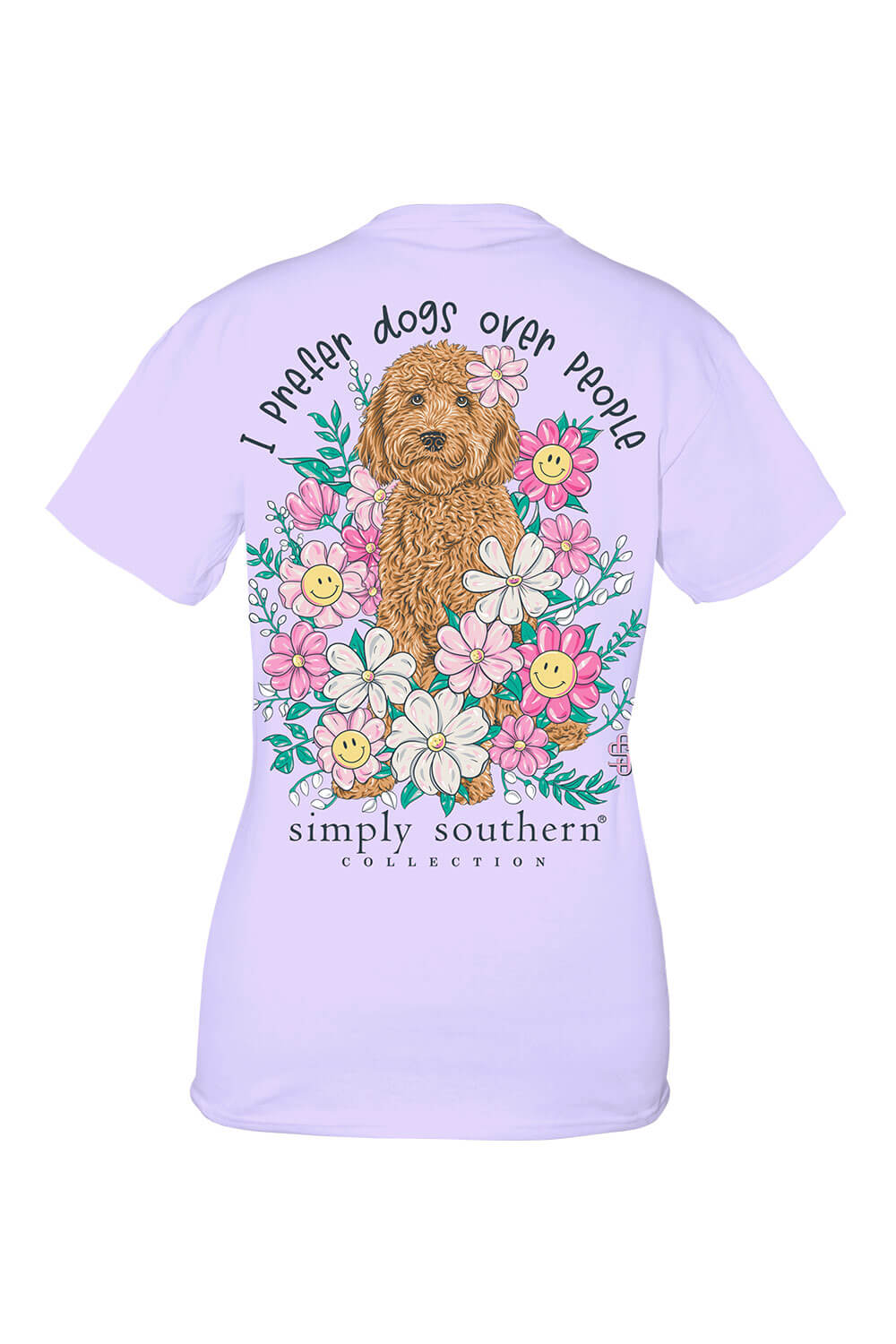 Simply Southern Dogs Over People T Shirt for Women in Purple SS PREF Glik s