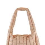 Simply Southern Quilted Puffer Hobo Bag for Women in Mocha