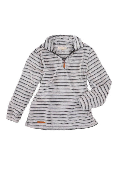 Women's Simply Southern Luxe Quarter Zip Front Pullover for Women in Pavement Grey