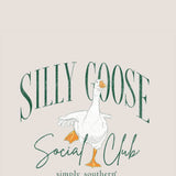 Simply Southern Silly Goose Social Club Sweatshirt for Women in Flurry