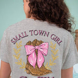 Women's Simply Southern T-Shirt Small Town Girl T-Shirt for Women in Heather Grey