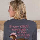 Simply Southern Dachshund Smile T-Shirt for Women in Heather Navy | SS-SMILE-HTHRNVY