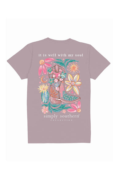 Simply Southern Soul T-Shirt for Women in Purple