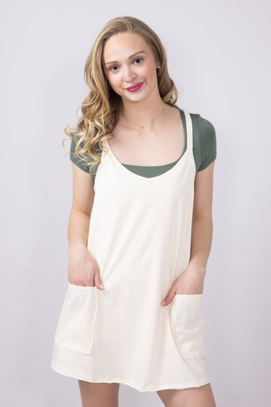 Simply Southern Tara Romper Dress for Women in Off White