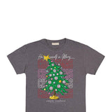 Simply Southern Plus Size Xmas Tree T-Shirt for Women in Iron Heather