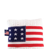 Simply Southern Sweater USA Flag Pillow in Cream