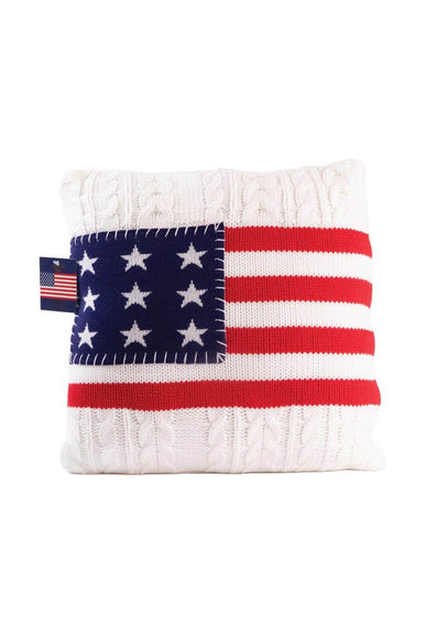 Simply Southern Sweater USA Flag Pillow in Cream