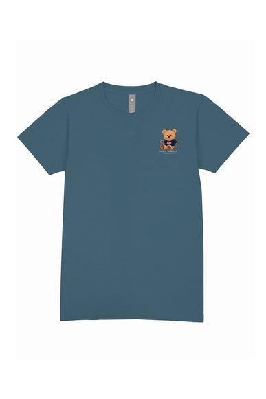 Simply Southern Plus Size Teddy Bear T-Shirt for Women in Comet Blue