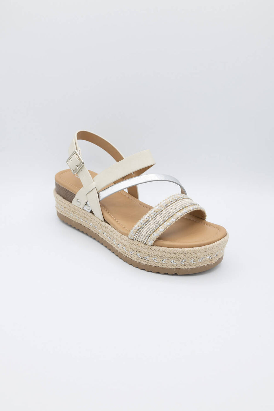 Soda sales white sandals