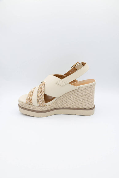 Soda Shoes Almo Rope Wedges for Women in Beige