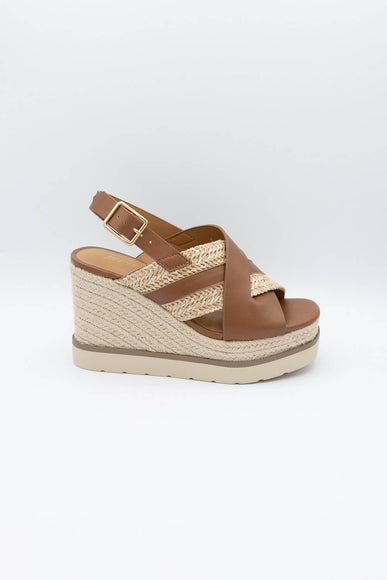 Soda Shoes Almo Rope Wedges for Women in Tan