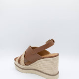 Soda Shoes Almo Rope Wedges for Women in Tan