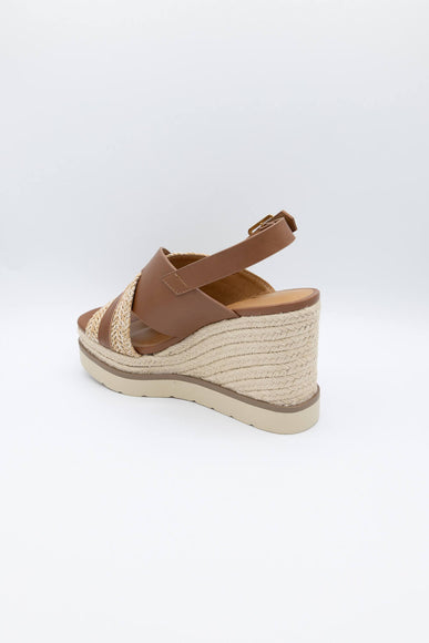 Soda Shoes Almo Rope Wedges for Women in Tan