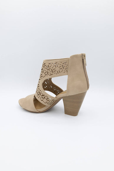 Soda Amicia Perf Heels for Women in Taupe