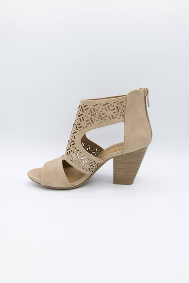 Soda Amicia Perf Heels for Women in Taupe