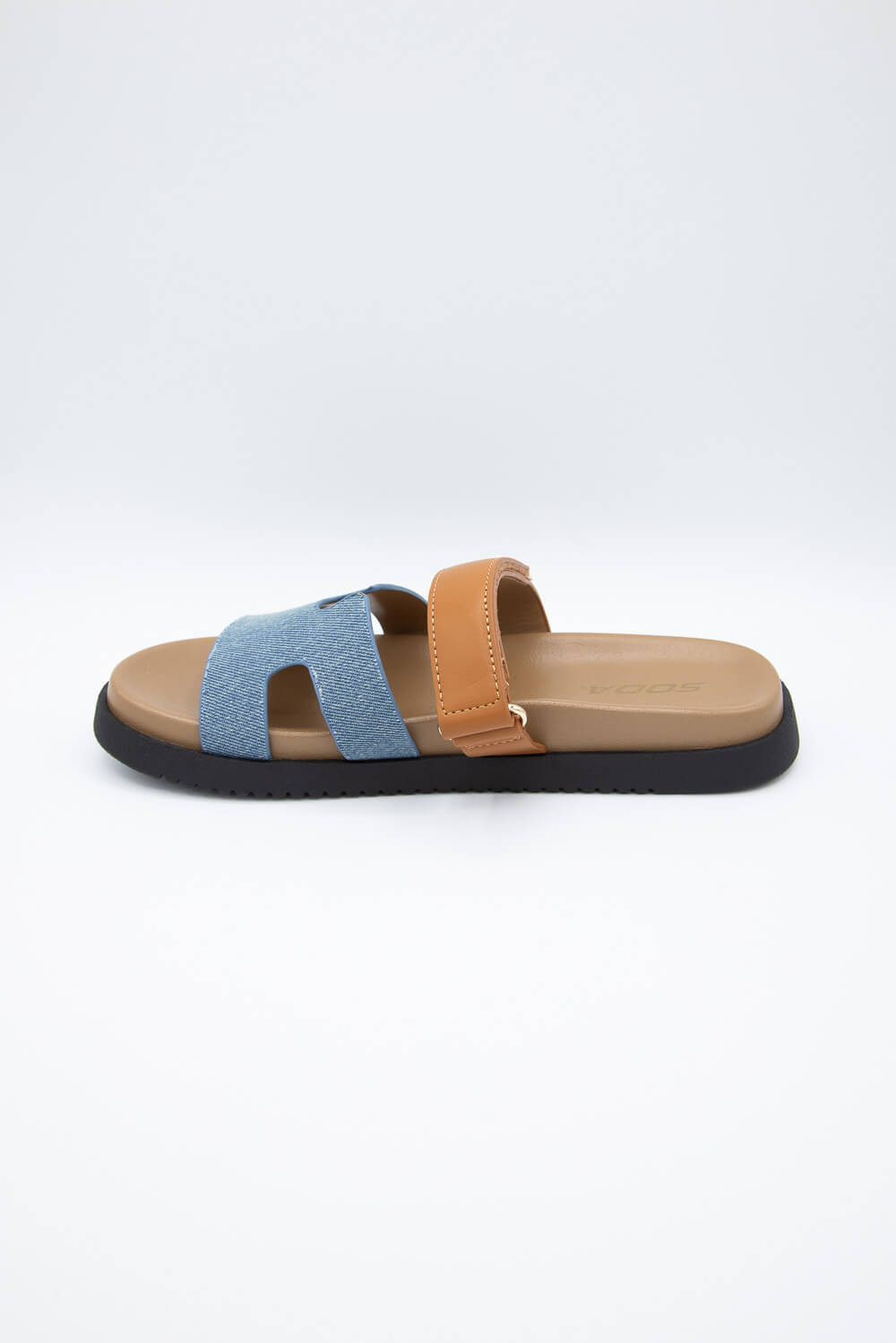 10mm Bianca Leather Slide Sandals