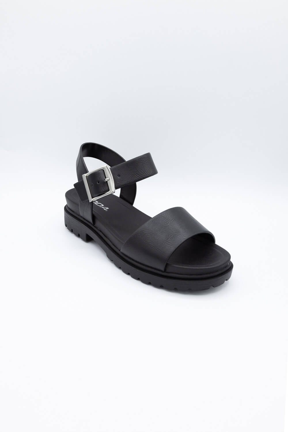 Soda black sandals fashion