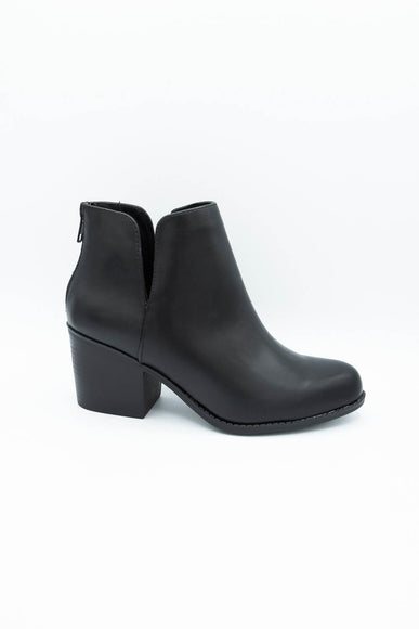 Soda Inbound Split Booties for Women in Black