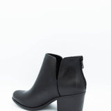 Soda Inbound Split Booties for Women in Black