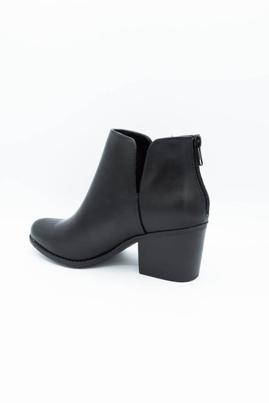 Soda Inbound Split Booties for Women in Black