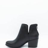 Soda Inbound Split Booties for Women in Black