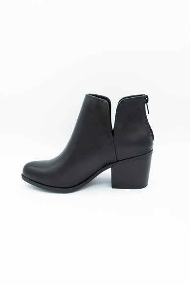 Soda Inbound Split Booties for Women in Black