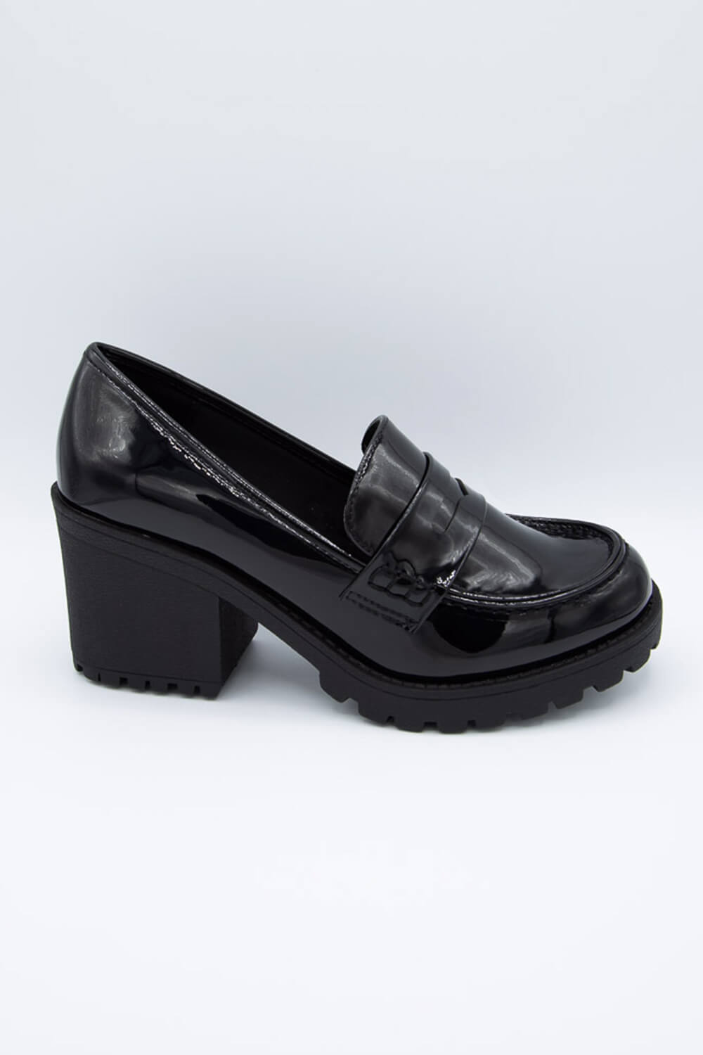 Soda Shoes Kinder Heel Loafer for Women in Black | KINDER-S BLACK – Glik's