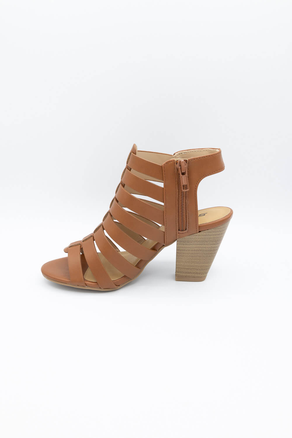 Soda Shoes Molten Cone Heels for Women in Tan at Glik s 6