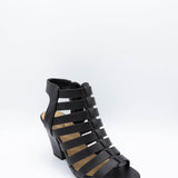 Soda Molten Cone Heels for Women in Black