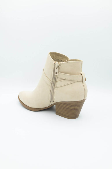 Soda Nadine Buckle Booties for Women in New Beige