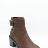 Soda Pillow Lug Booties for Women in Tan