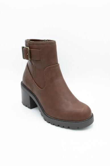 Soda Pillow Lug Booties for Women in Tan