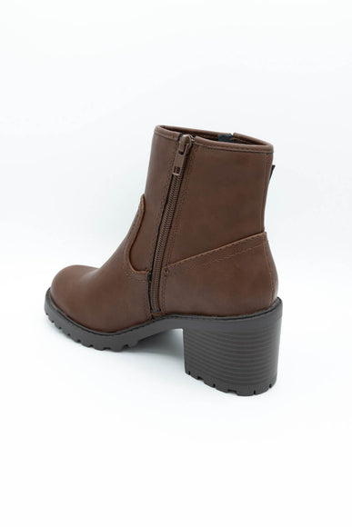 Soda Pillow Lug Booties for Women in Tan