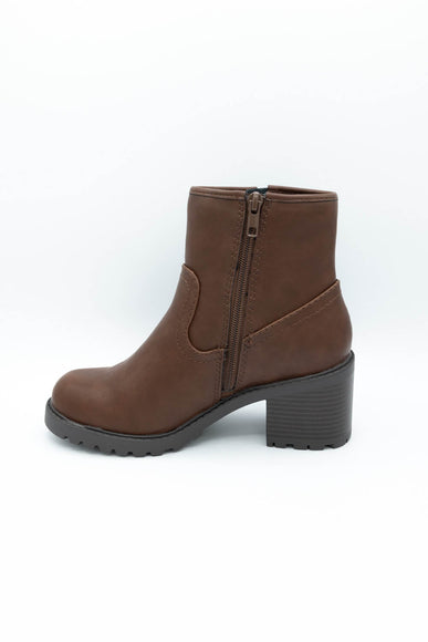 Soda Pillow Lug Booties for Women in Tan