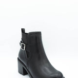 Soda Puggle Lug Booties for Women in Black