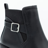 Soda Puggle Lug Booties for Women in Black