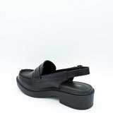 Soda Tarot Slingback Mules for Women in Black