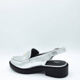 Soda Tarot Slingback Mules for Women in Silver