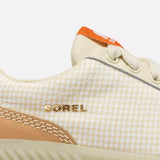 Sorel Out N About Ave Low Waterproof Sneakers for Women in Bleached Ceramic, Light Aloe