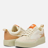 Sorel Out N About Ave Low Waterproof Sneakers for Women in Bleached Ceramic, Light Aloe