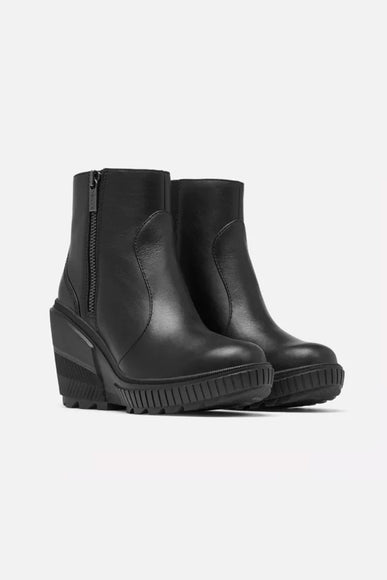 Sorel ONA Ave Zip Wedge Booties for Women in Black