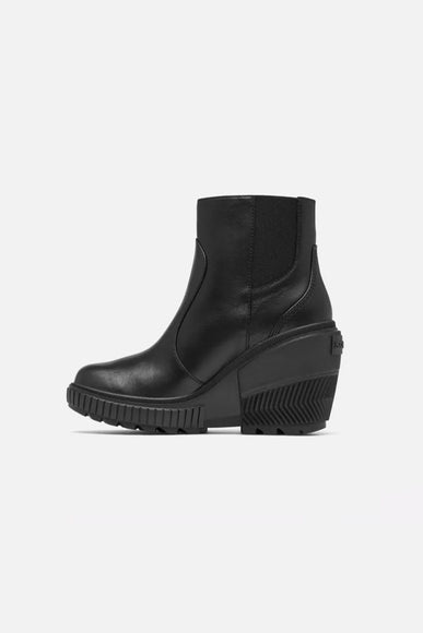 Sorel ONA Ave Zip Wedge Booties for Women in Black