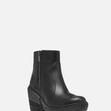 Sorel ONA Ave Zip Wedge Booties for Women in Black