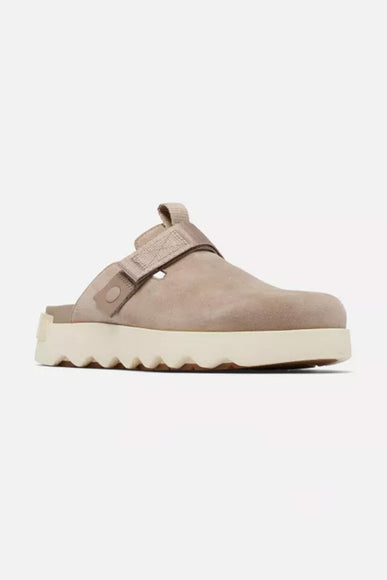 Sorel VIIBE Suede Clogs for Women in Omega Taupe