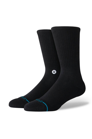 Stance Icon Crew Socks for Men in Black