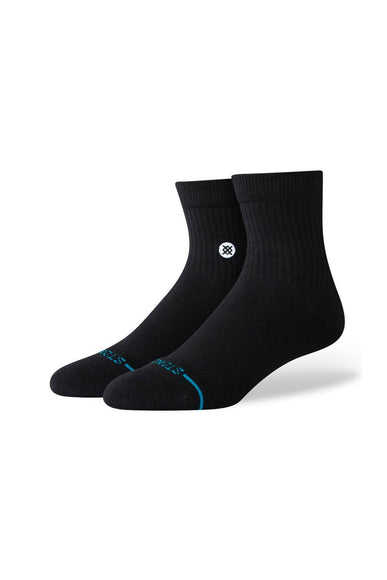 Stance Icon Quarter Socks for Men in Black