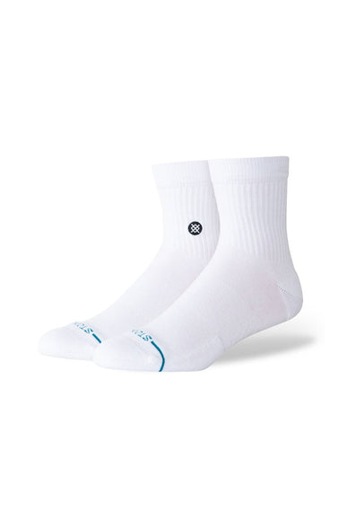 Stance Icon Quarter Socks for Men in White