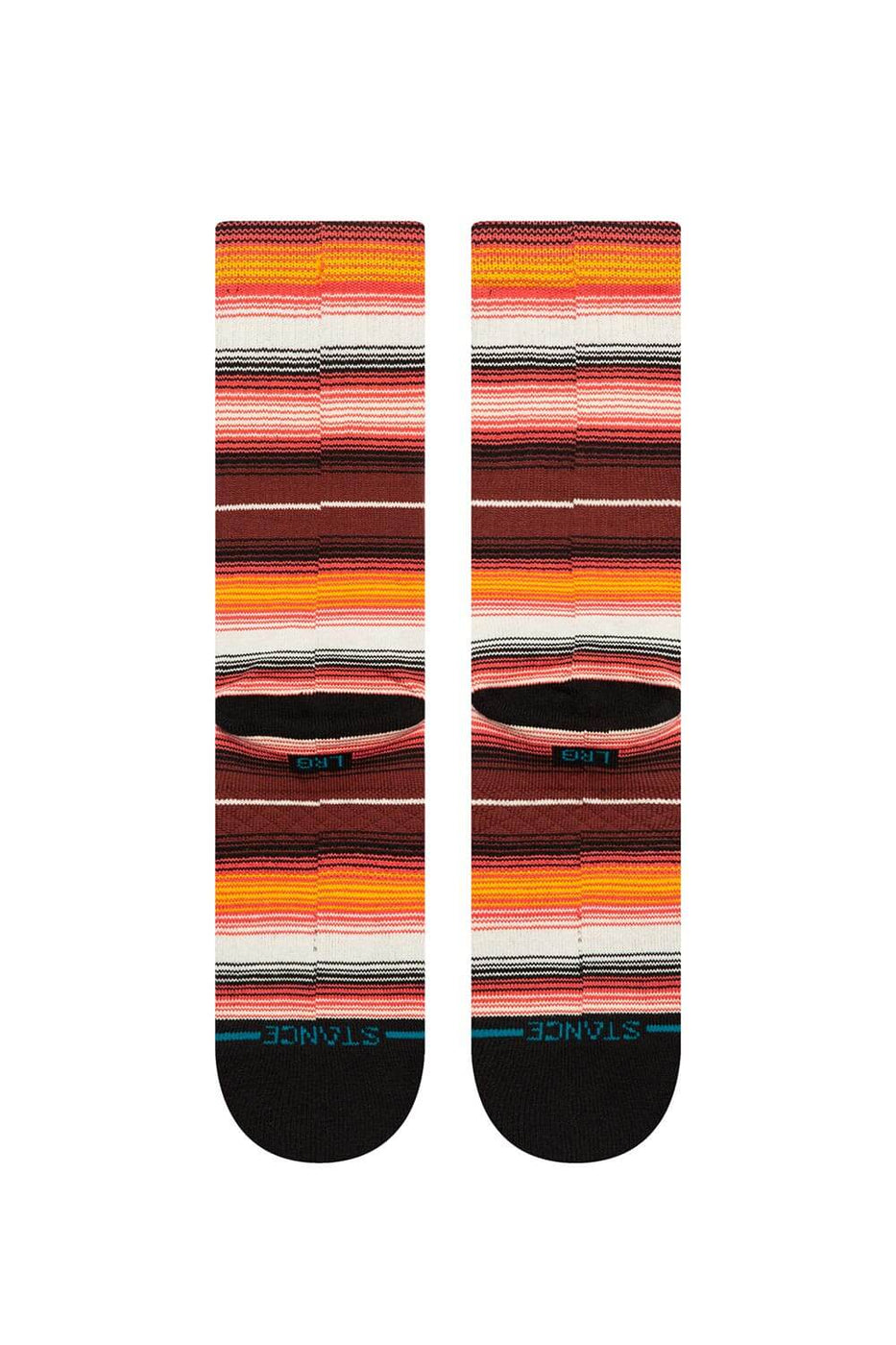 Stance Southbound Crew Socks for Men in Grey Multi